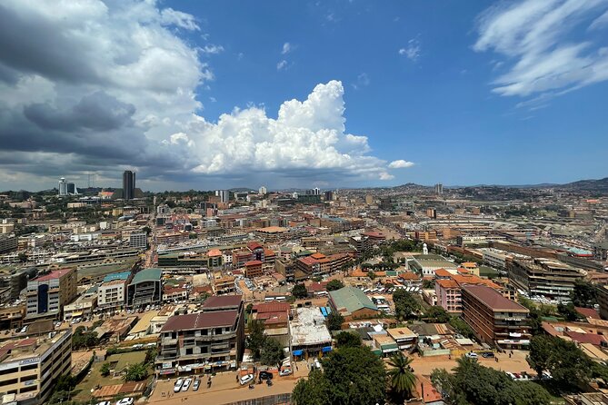Safe Motorbike Tour in Kampala (Boda Boda Tour) - Climbing to the Gaddafi National Mosque view