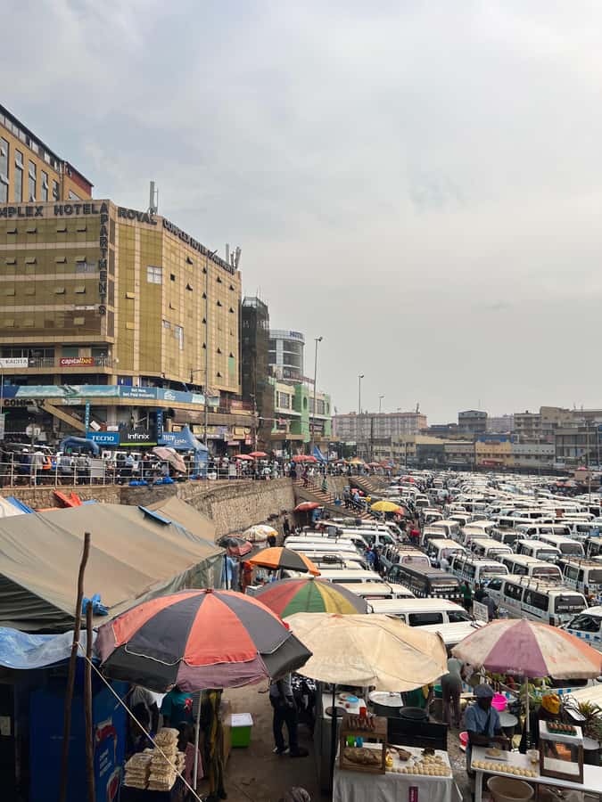 The best Kampala walking experience tour - The Old Taxi Park in fifteen busy minutes