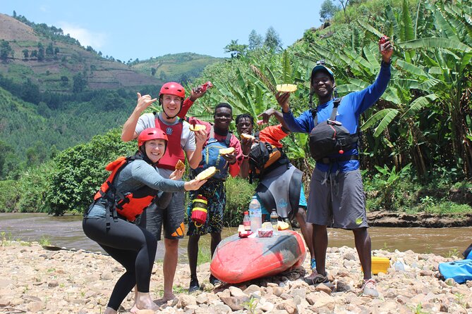 Uganda Jungle Rafting - Lunch on the water and the community stop